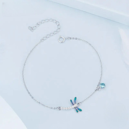 Geflochtenes Libellenarmband 'Mystischer Flug' | Unisex Schmuck