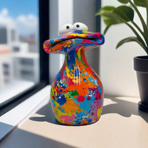 Tanzfrosch Figur als Biene | Lustige Deko | 4 Posen zur Wahl
