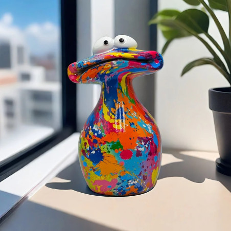 Tanzfrosch Figur als Biene | Lustige Deko | 4 Posen zur Wahl