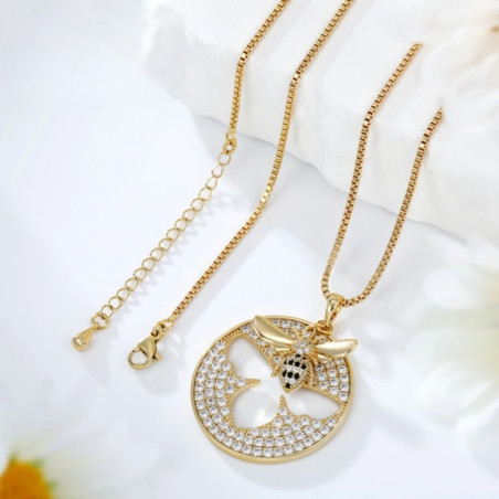 Bienen Halskette „Wabenglanz“ – Trendiger & eleganter Schmuck