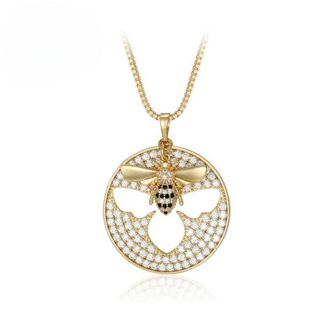 Bienen Halskette „Wabenglanz“ – Trendiger & eleganter Schmuck