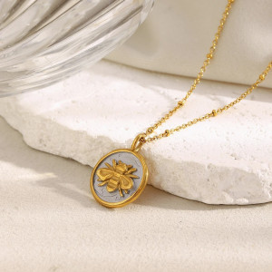 Bienen Halskette 'Königliches Siegel' | Gold & Silber Schmuck