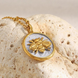 Bienen Halskette 'Königliches Siegel' | Gold & Silber Schmuck