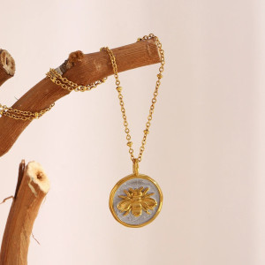 Bienen Halskette 'Königliches Siegel' | Gold & Silber Schmuck