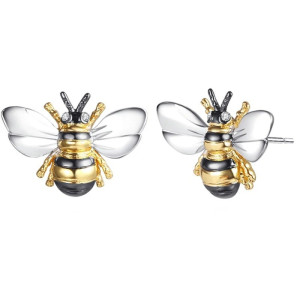 Bienen Ohrringe mit Strass - Eleganter & Einzigartiger Schmuck