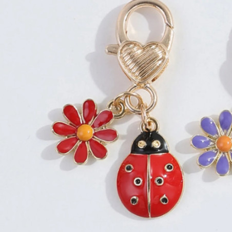 Schlüsselanhänger Sonnenblume & Marienkäfer – Süße Geschenkidee