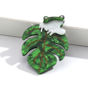 Brosche Tropischer Frosch | Eleganter Natur-Schmuck