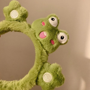 Süßer Frosch Haarreif aus Plüsch | Kawaii & Lustiges Accessoire
