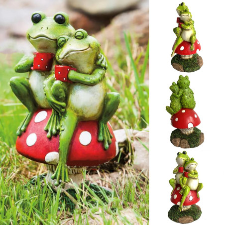 Verliebte Frösche Figur | Romantische Deko für Haus & Garten