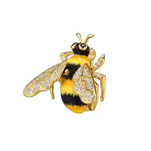 Bienenbrosche Honigglanz