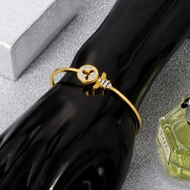 Magnifique bracelet abeille en acier inoxydable de couleur or, argent ou or rose