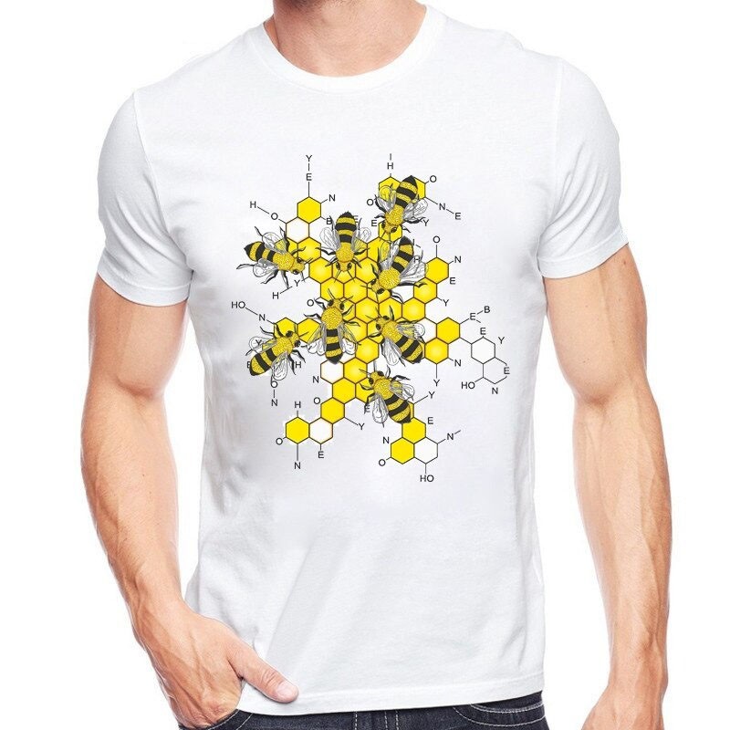 Imker T-Shirt für Herren | Honigwaben Design | 1001Bees