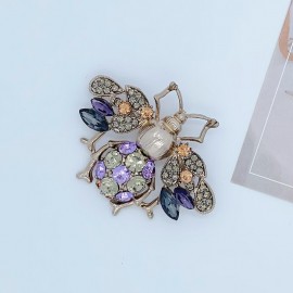 Große Bienen-Brosche mit Strass - 3 Farben zur Auswahl!