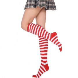 Chaussettes Abeille noires rayées Lolita pour femmes modèle Rouge