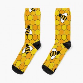 Süße Bienen Socken mit 360° Druck | Geschenk für Frauen