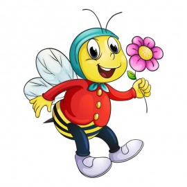 Autocollant Abeille qui dance