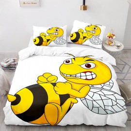 Housse de couette Abeille imprimée en 3D Abeille féroce