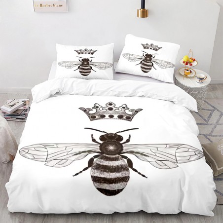 Bienenkönigin Bettwäsche-Set mit 3D-Druck | 1001bees.com
