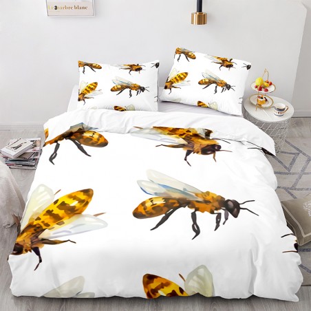 Ensemble de Literie Couette Abeille Grandes Abeilles Réalistes