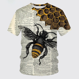 Bienen T-Shirt Damen | Süßes Shirt mit 3D-Druck | 1001bees