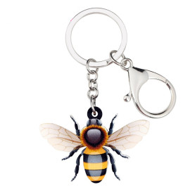 Realistischer Schlüsselanhänger Fliegende Biene | Geschenkidee