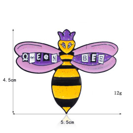 Pin's Abeille Reine des Abeilles Queen BEE dimensions