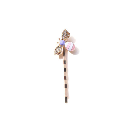 Süße Bienen-Haarspange in Rosa & Lila | Bienenschmuck