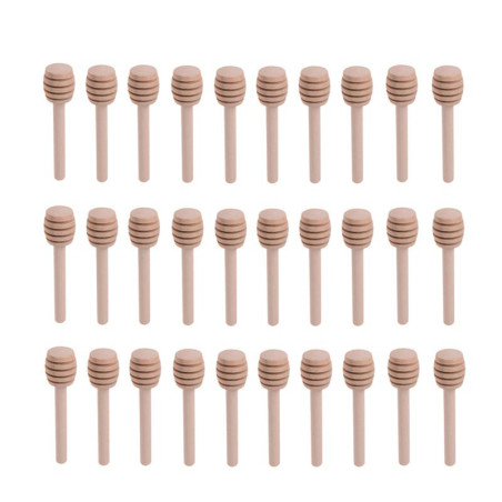 Bâtonnets à miel en bois - lot de 30 pièces