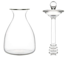 Transparentes Honigglas mit Löffel – Eleganz für Ihre Küche!