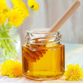 Pot à miel en céramique - modèle jaune doré