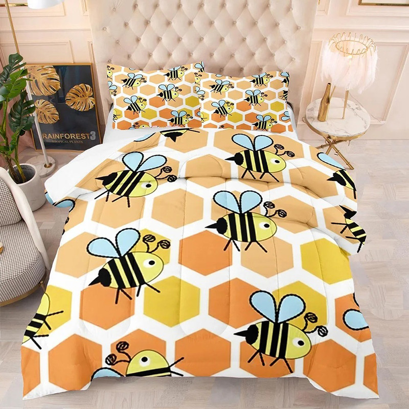 Bienen Bettwäsche-Set mit Waben-Motiv | 1001bees.com