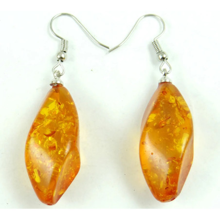 détails  Pendants précieux couleur miel