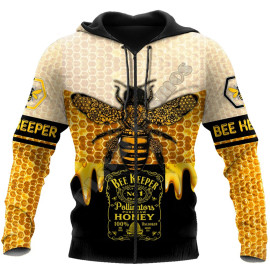 détails Hoodie coupe motard pot de miel