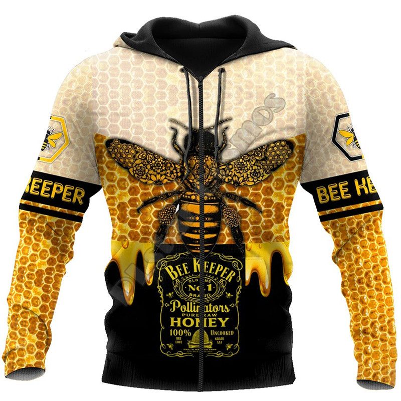 détails Hoodie coupe motard pot de miel