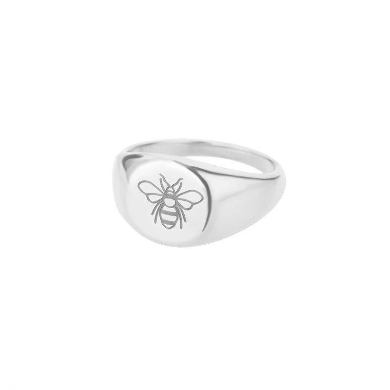 Feiner Bienenring aus Edelstahl | Gold & Silber | Geschenkidee