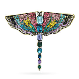 Détails Grande Broche Libellule de Luxe