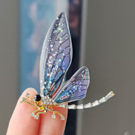 Broches Libellule en Acrylique aux ailes transparentes