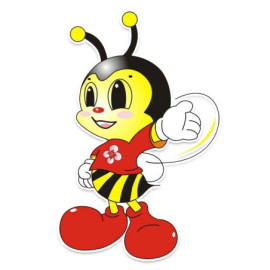 Autocollant Abeille Super héro Abeille Super Bee en PVC