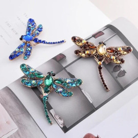 Magnifique Broche libellule - 3 couleurs au choix - dimensions