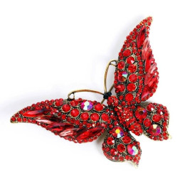 Funkelnde Schmetterling Brosche aus Kristall | 5 Farben