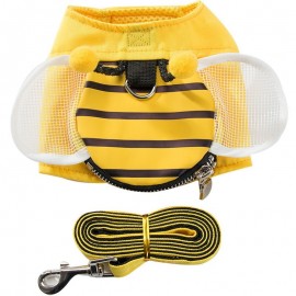 Gilet abeille harnais avec laisse pour chien détails