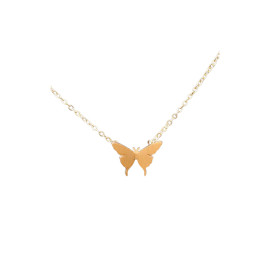 Collier papillon plaqué Or