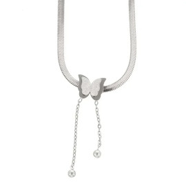 Collier papillon Design et pendants - modèle argent