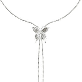 Collier papillon avec 5 papillons volants