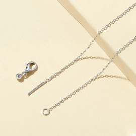 détails Collier papillon en argent sterling multicolore