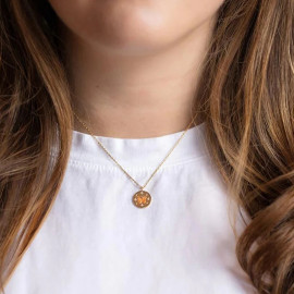 Collier papillon medaillon papillon et étoiles