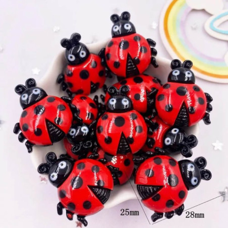 Dimensions Décoration Figurines Coccinelles Souriantes