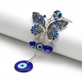 Magnifique Porte-clés papillon oeil nazar boncuk