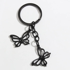 Porte-Clés Papillon Gothiques - Grands Papillions Noir - modèle 1