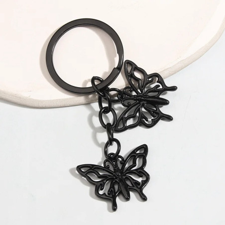 Porte-clés Gransd Papillons Creux Gothique